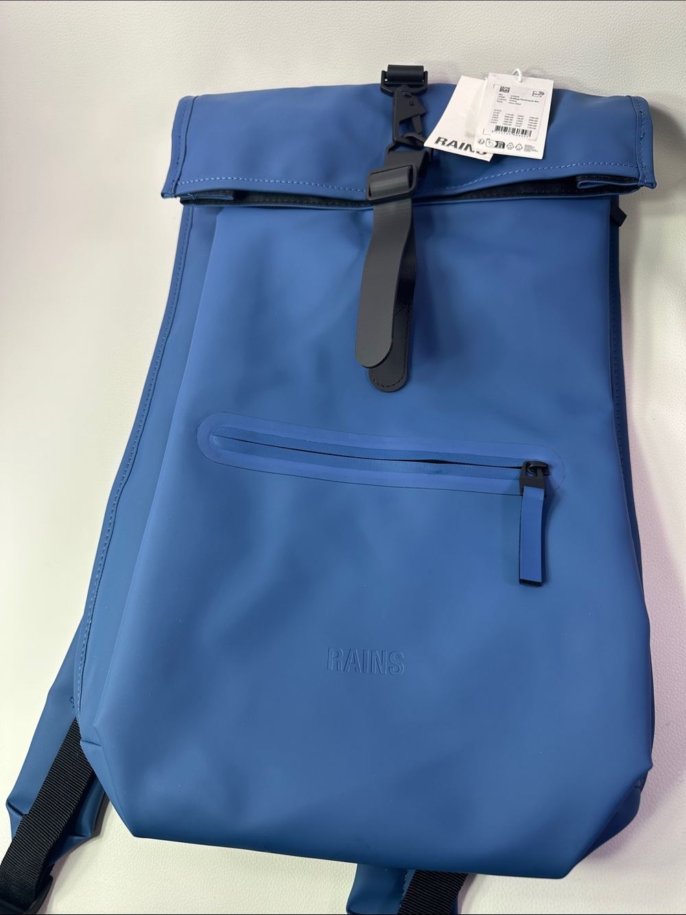 NEW RAINS Rolltop Rucksack W3 Backpack in Pulse - Picture 8 of 8